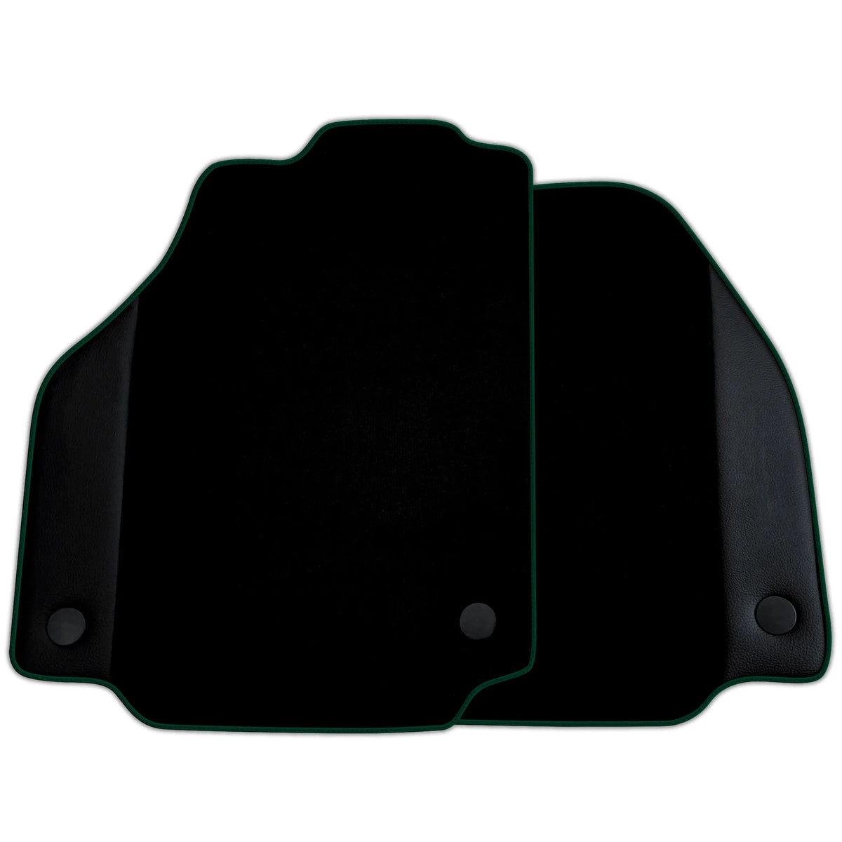 Custom Black Floor Mats for Ferrari 488 Spider (2016-2022) with Leather | Various Trim Colors