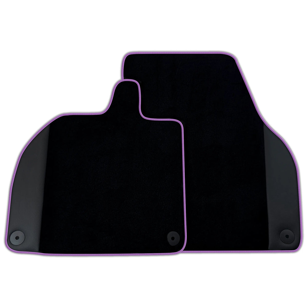 Customizable Black Floor Mats with Leather for Lamborghini Revuelto (2024-2027)
