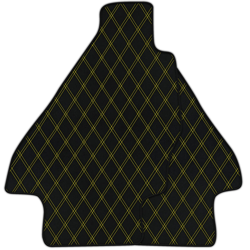 Alfombrillas de cuero personalizables con patrón de diamante doble para Ferrari Dino GT4 (1973-1979)