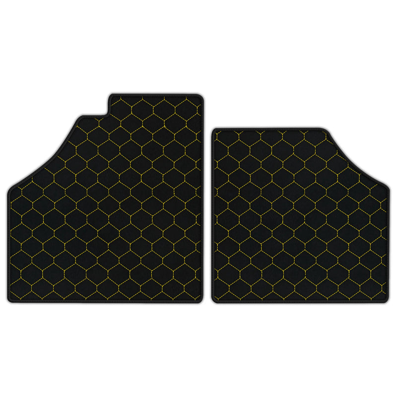 Tapis de sol en cuir personnalisables avec motif hexagonal pour Ferrari Enzo (2002-2004)