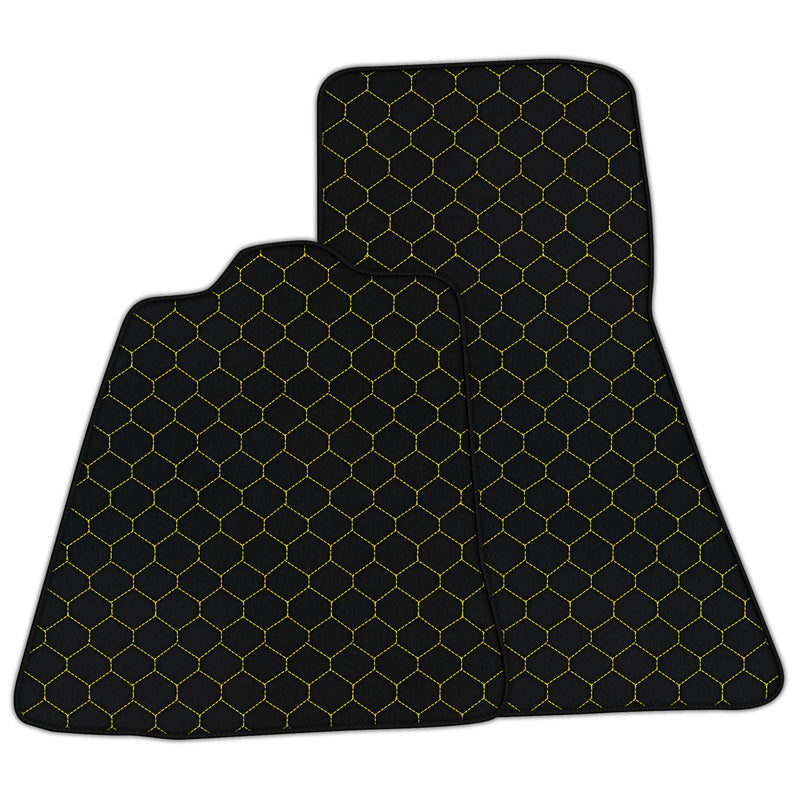 Alfombrillas de cuero personalizables con patrón hexagonal para McLaren P1 (2013-2015)
