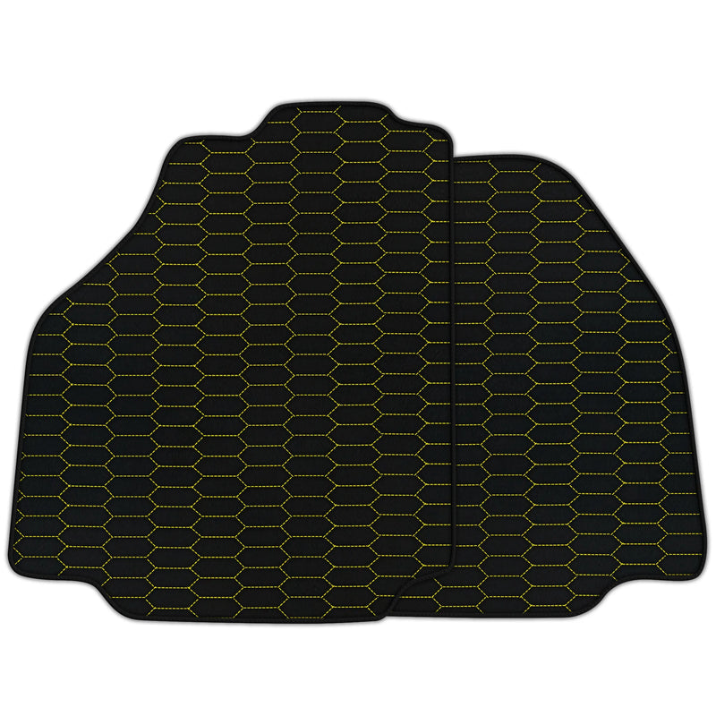 Customizable Leather Floor Mats with Raptor Hex Pattern for Ferrari 458 Speciale (2012-2015)