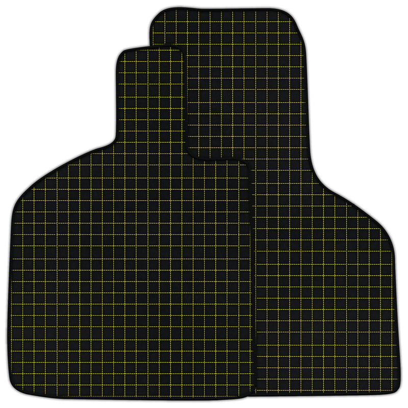 Tapis de sol en cuir personnalisables avec motif carré