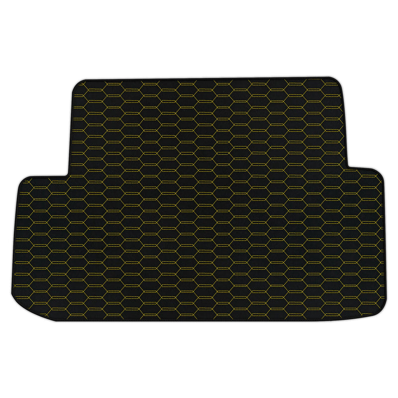 Tapis de coffre en cuir personnalisables avec motif de couture en hexagone entrelacé pour Ferrari California T (2015-2018)
