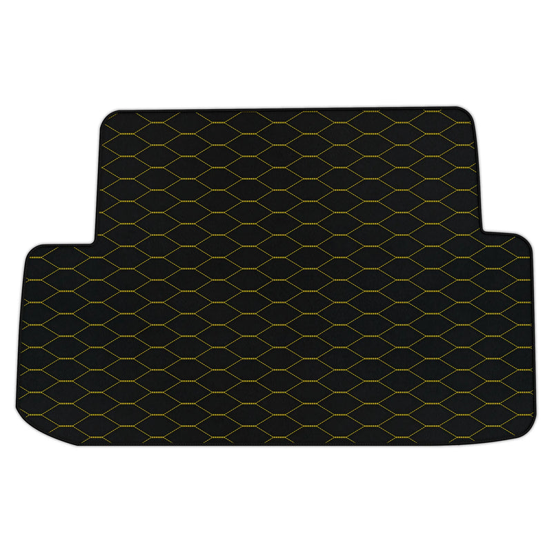 Tappetini in pelle su misura per il bagagliaio con motivo Viper Hex per Ferrari California (2008-2014)