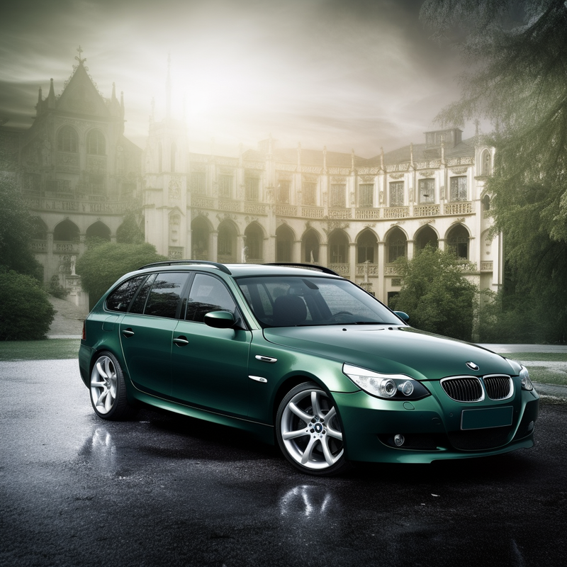 سجادات أرضية فاخرة لسيارة BMW الفئة الخامسة عربة E61 (2004-2010)