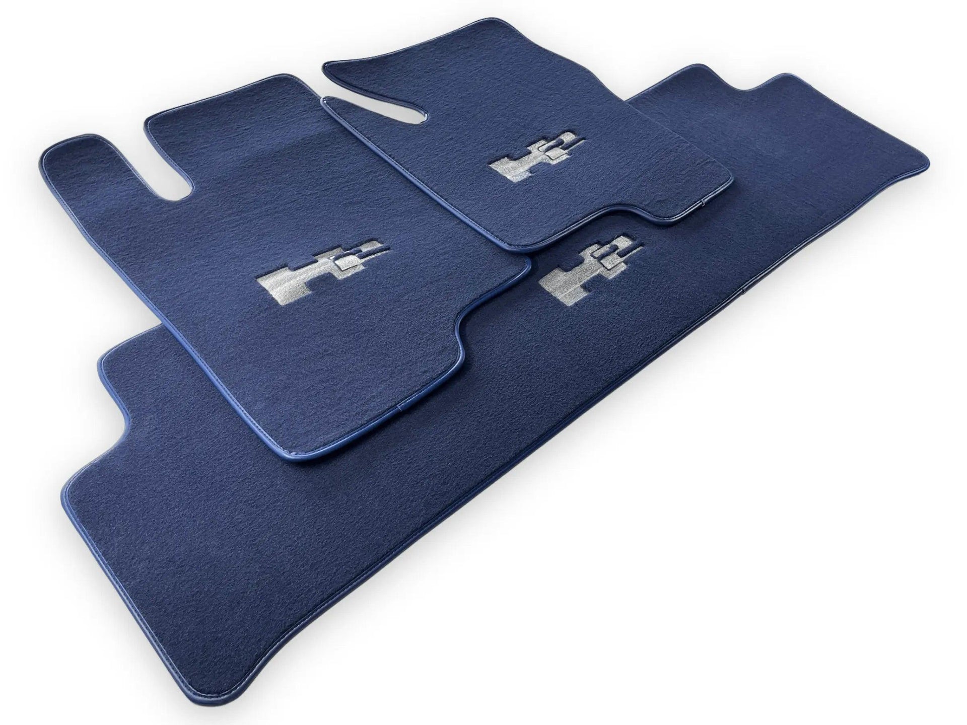 Floor Mats For Hummer H2 2003-2009 Tailored Dark Blue Color Carpets - AutoWin