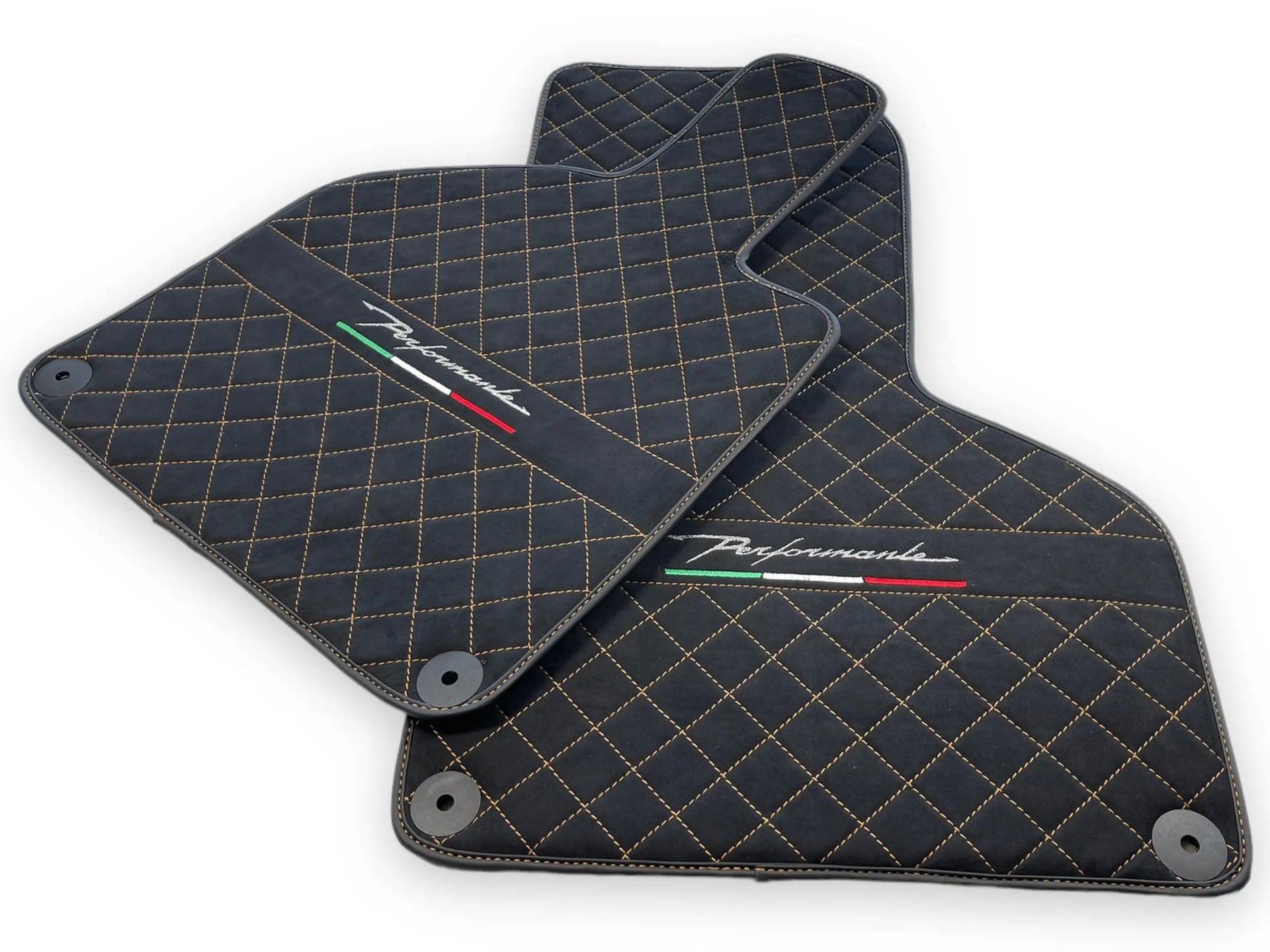 Floor Mats for Lamborghini Huracan Perfomante Alcantara Leather - AutoWin
