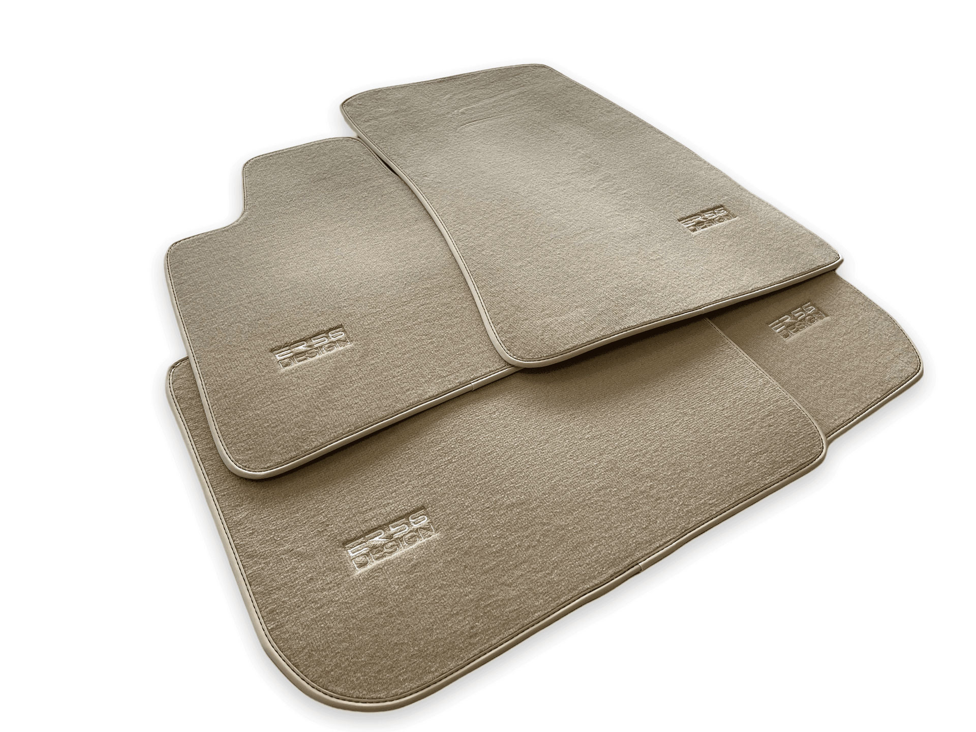 Floor Mats For Rolls Royce Spectre (2023-2024) Beige ER56 Design - AutoWin
