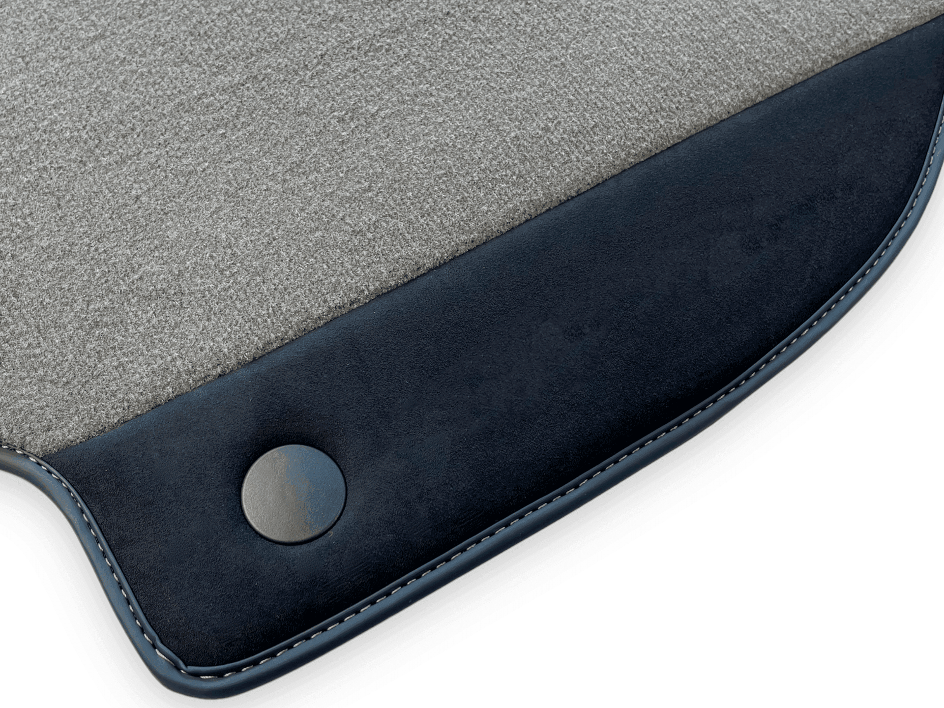 Gray Floor Mats For Ferrari 488 Spider (2016-2022) Carpets With Alcantara Leather - AutoWin