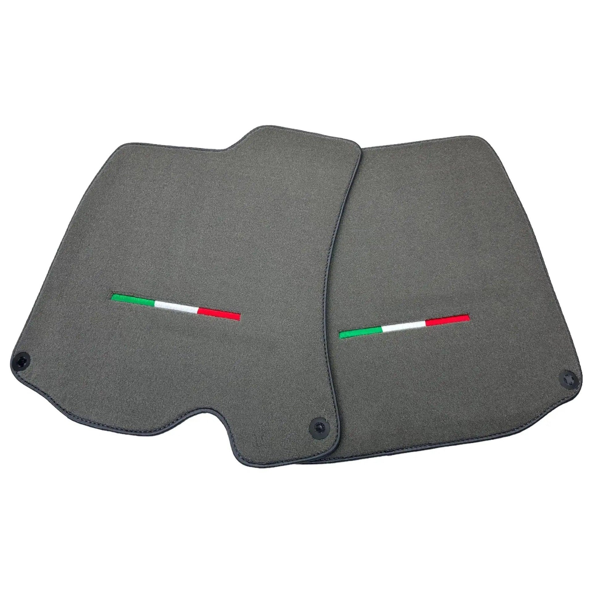 Gray Floor Mats For Ferrari Roma (2021-2024) Italian Edition - AutoWin