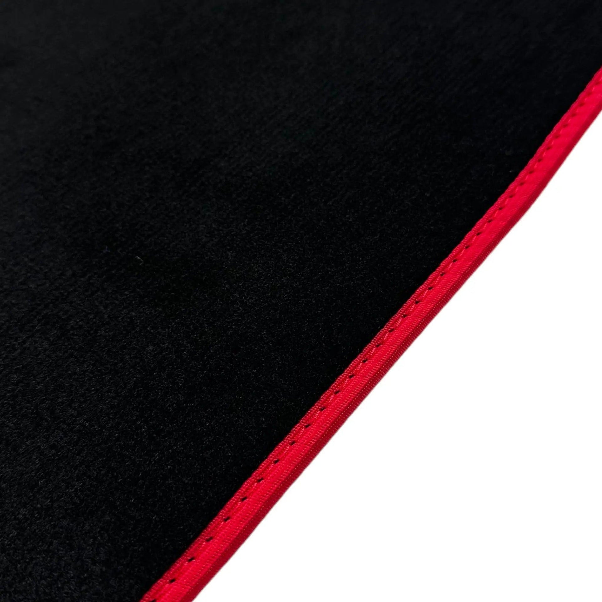 Leather Floor Mats for Porsche Classic 911 (1963-1989) with Red Trim - AutoWin