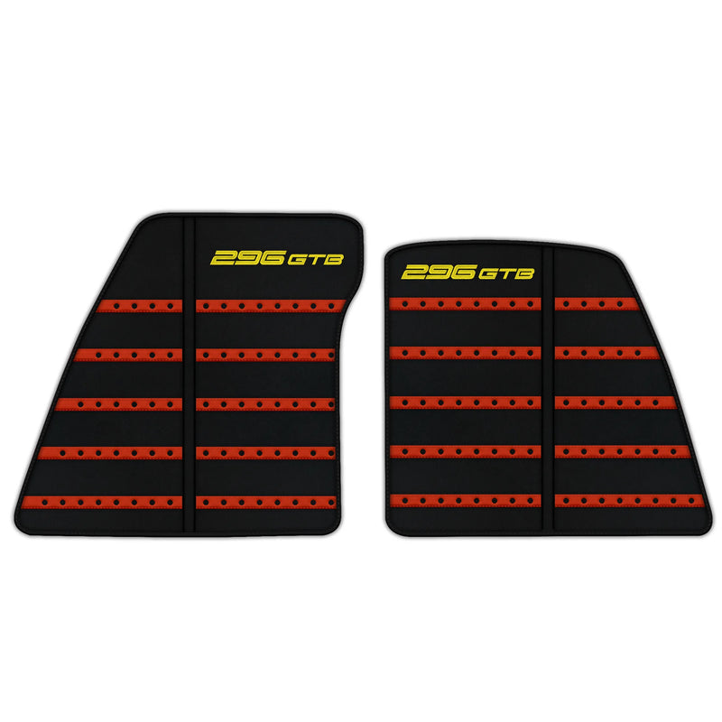 Alfombrillas de cuero con diseño Daytona para Ferrari 296 GTB (2022-2027)