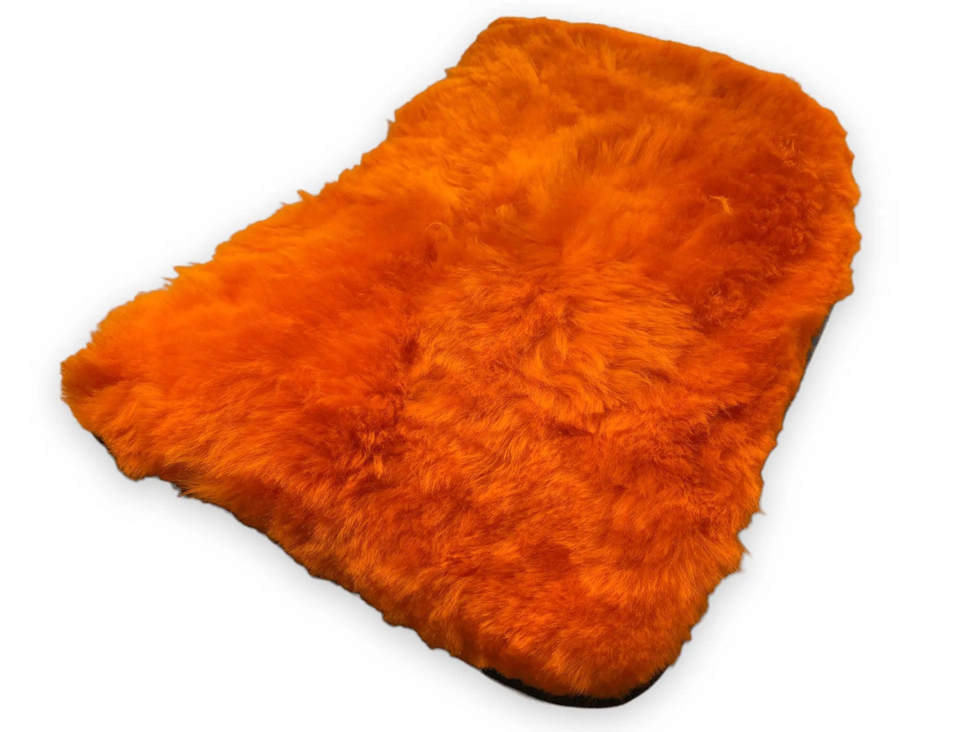 Orange Sheepskin Floor Mats For Bentley Flying Spur (2005-2013) Er56 Design Brand - AutoWin