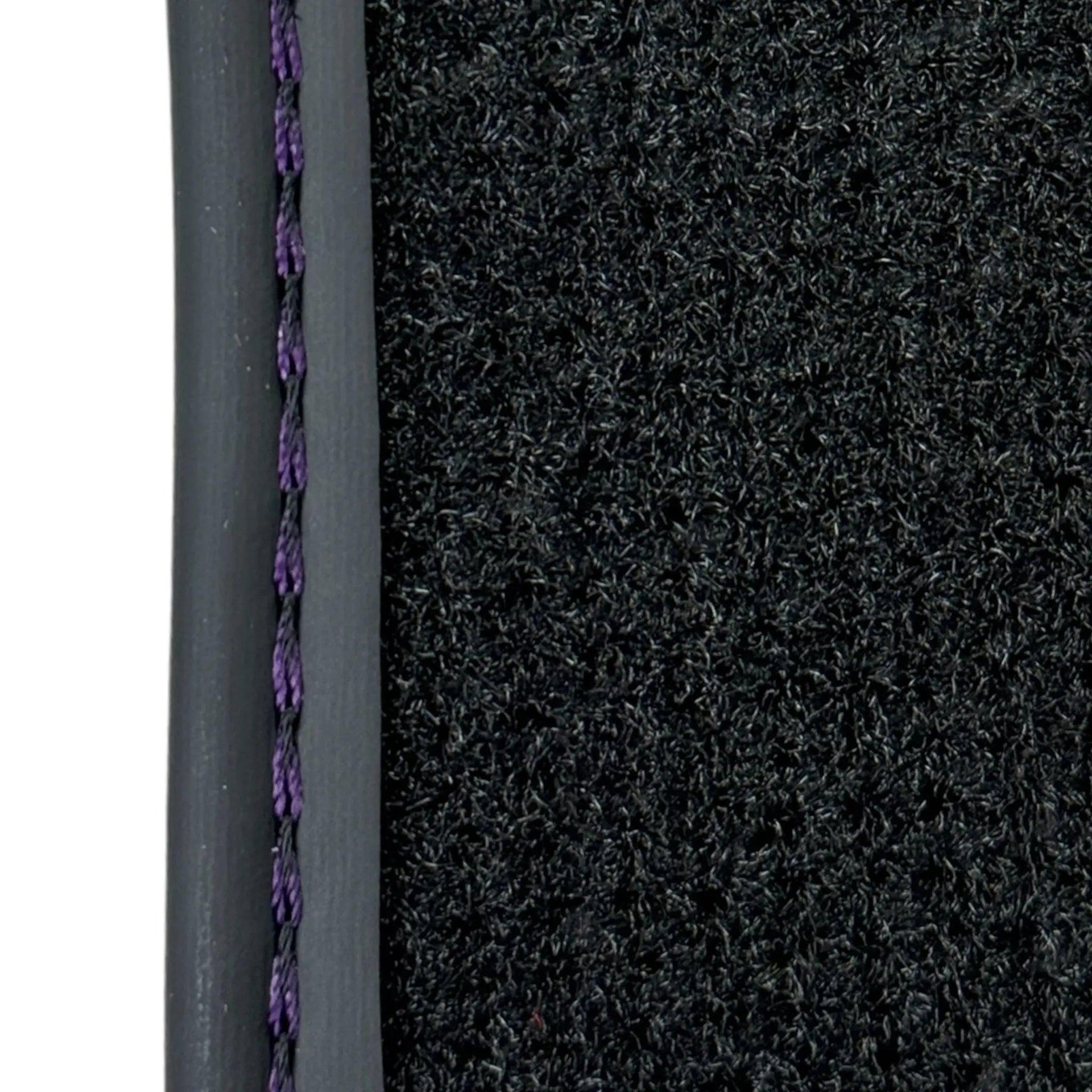 Purple Leather Black Floor Mats for McLaren 600 LT (2018-2020) | Black Trim - AutoWin