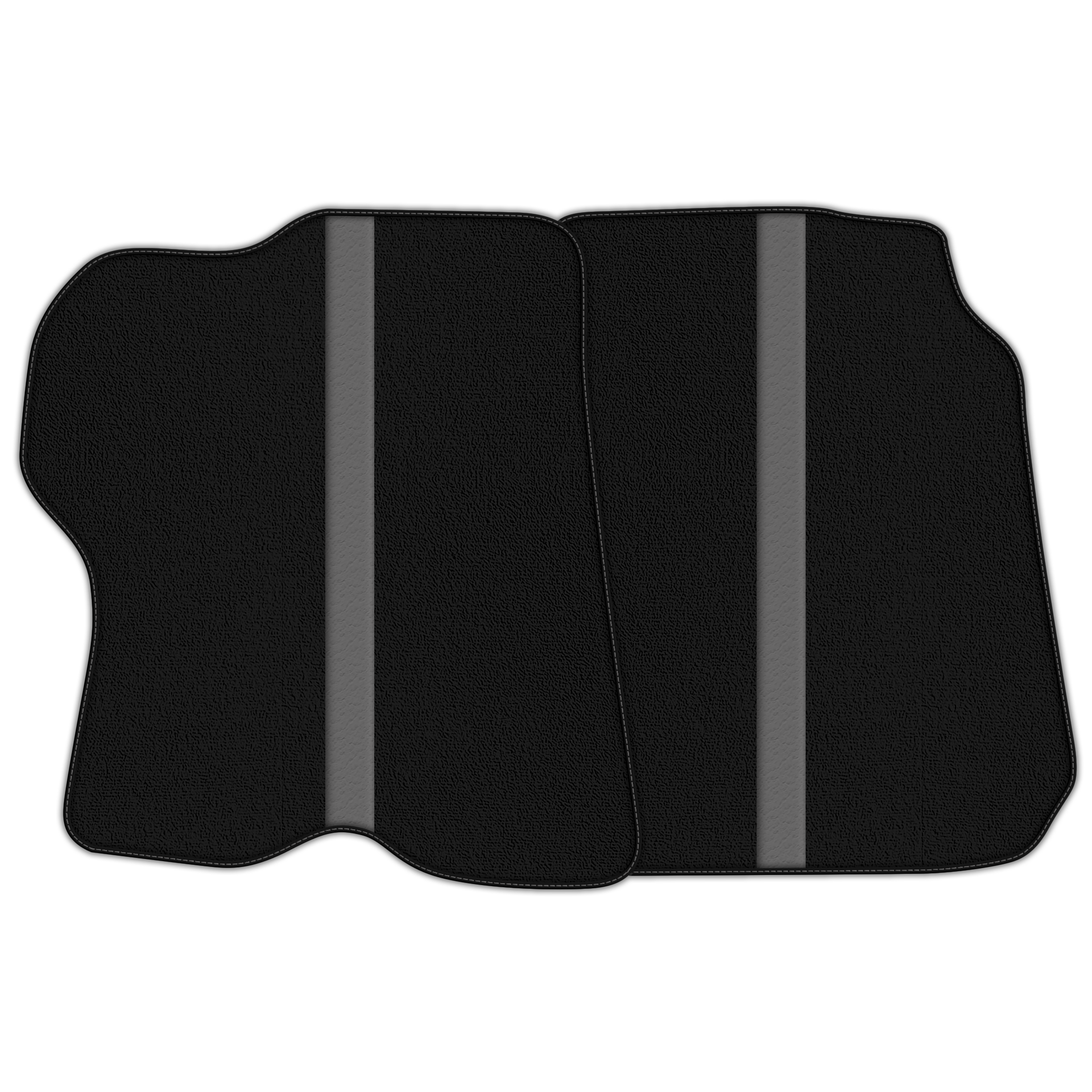 Black Floor Mats with Leather Line for Ferrari GTC4 Lusso (2016-2023) - Various Colors