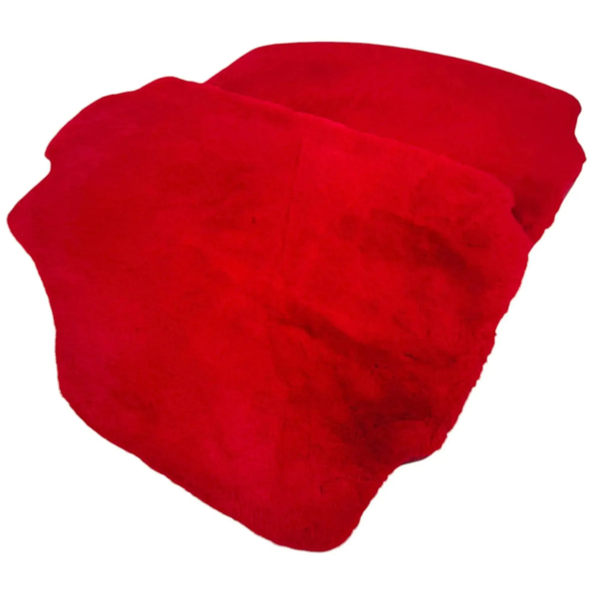 Red Sheepskin Floor Mats for Ferrari F8 Spider (2019-2023)