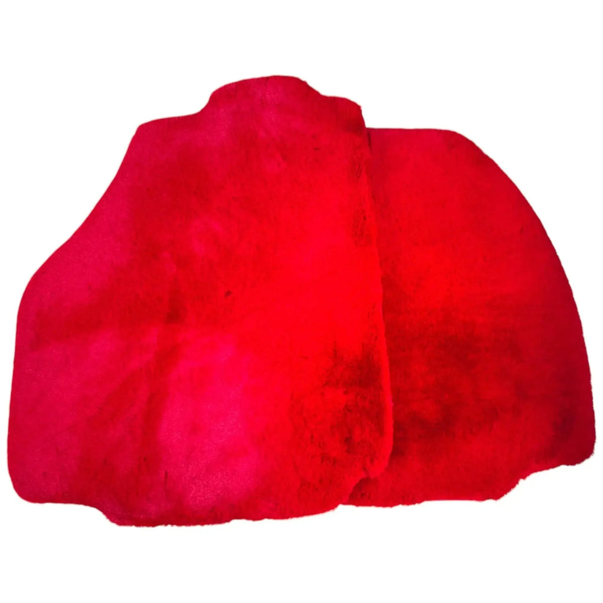 Red Sheepskin Floor Mats for Ferrari F8 Tributo (2019-2023)