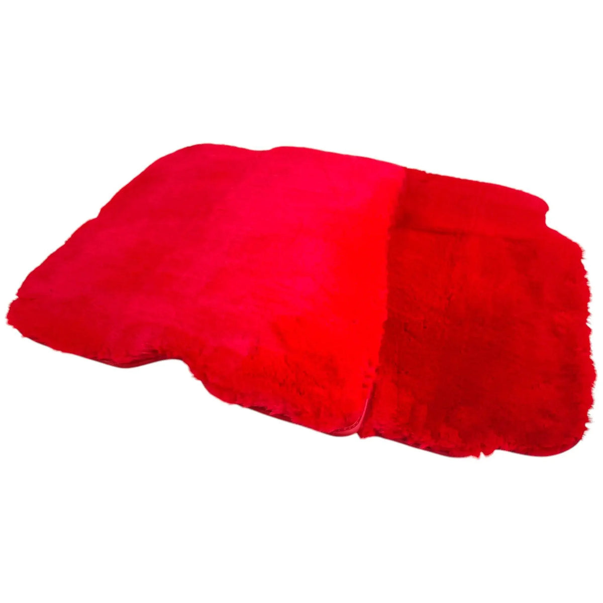 Red Sheepskin Floor Mats for Ferrari Roma (2021-2027)