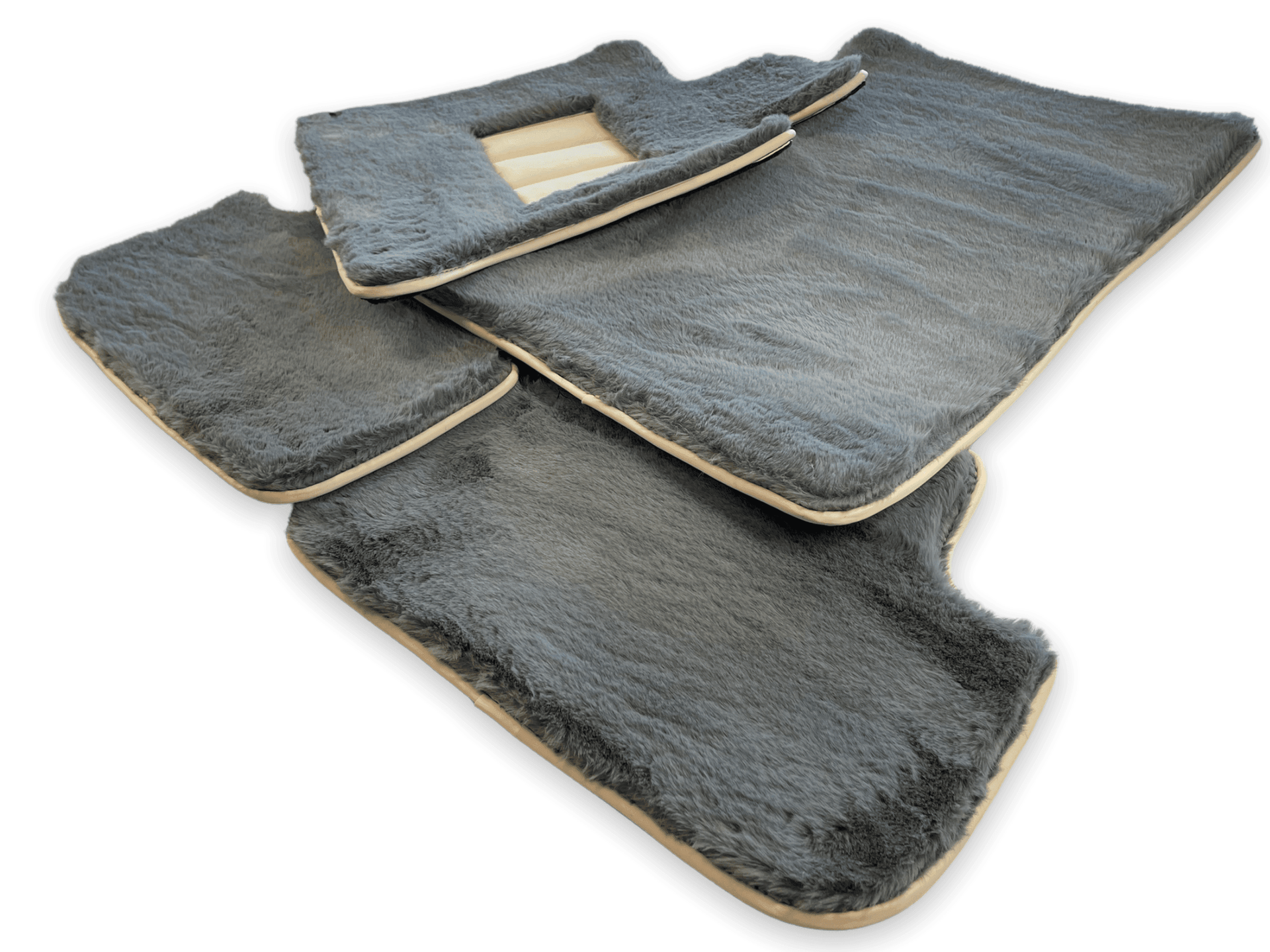 Sheepskin Floor Mats For Rolls Royce Spectre (2023-2024) ER56 Design Brand - AutoWin