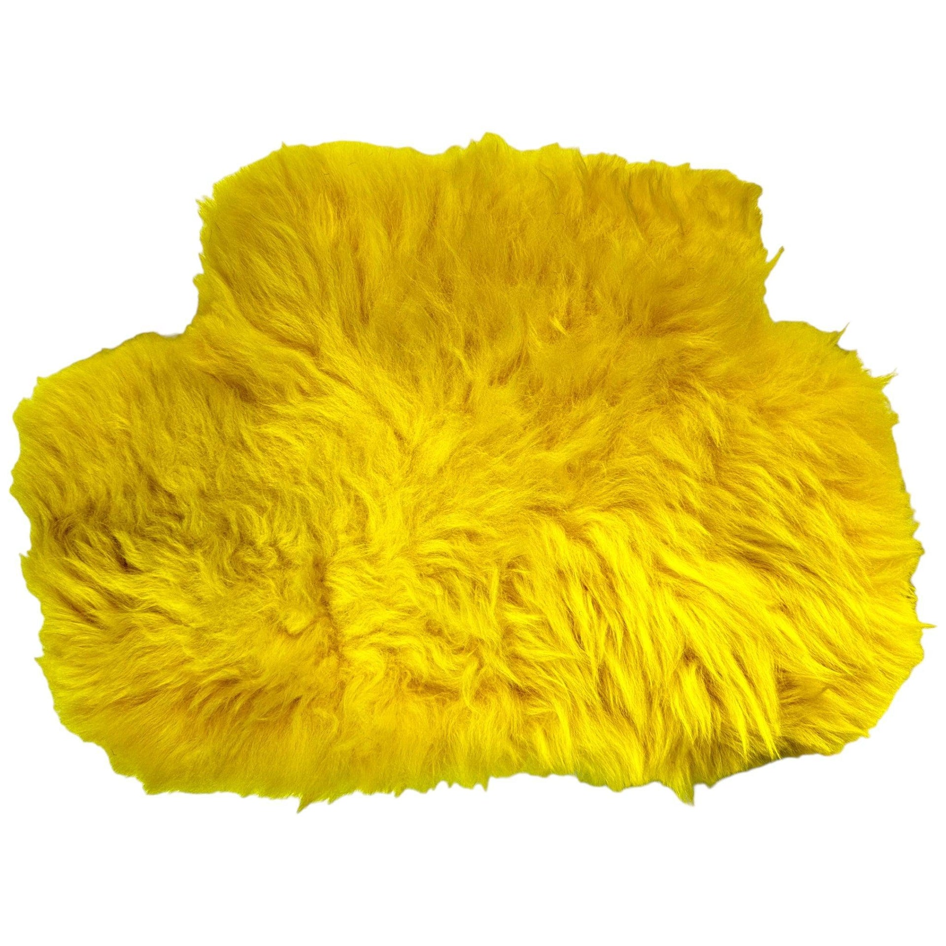 Yellow Sheepskin Floor Mats for Rolls Royce Dawn (2016-2023) ER56 Design Brand - AutoWin