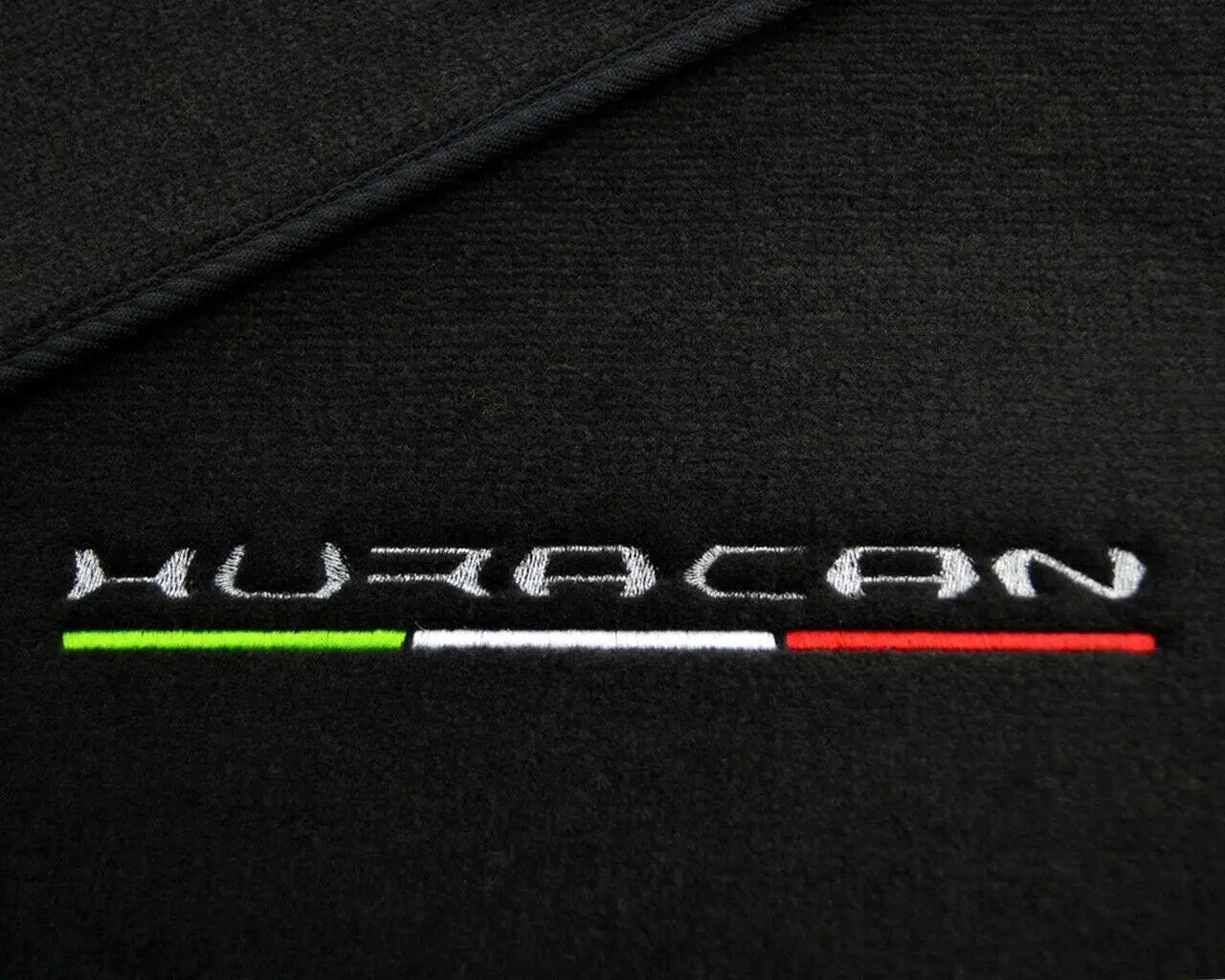 Floor Mats for Lamborghini Huracan With Italian Flag and Huracan Logo - AutoWin