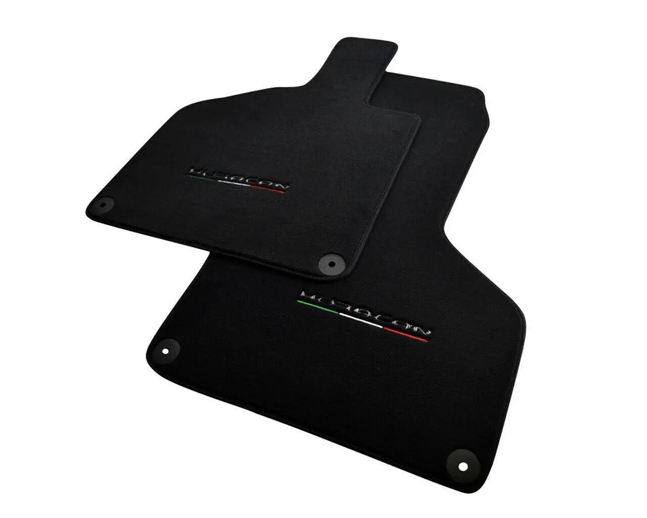 Floor Mats for Lamborghini Huracan With Italian Flag and Huracan Logo - AutoWin