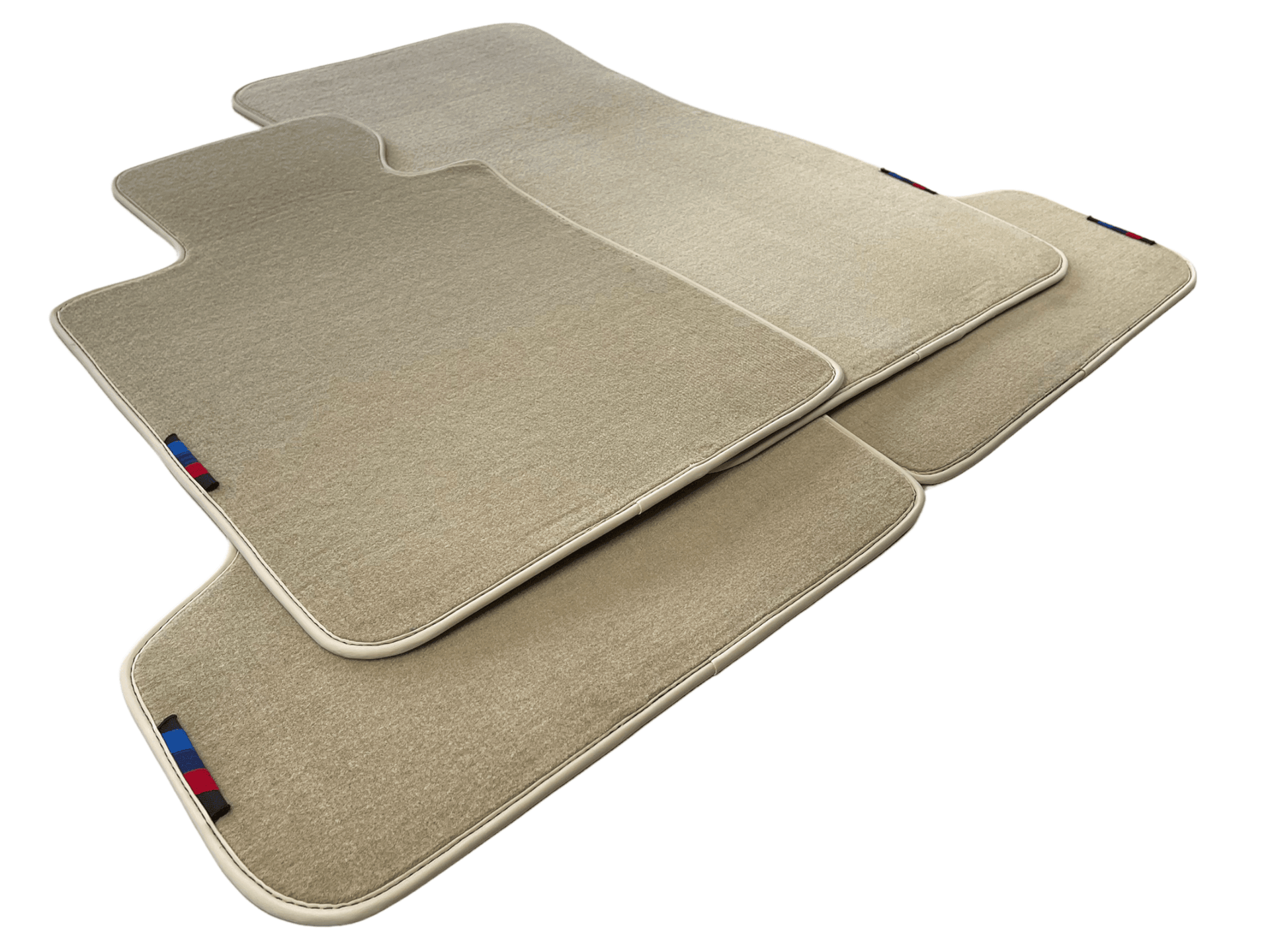 Beige Floor Mats For BMW 5 Series E60 With M Package - AutoWin