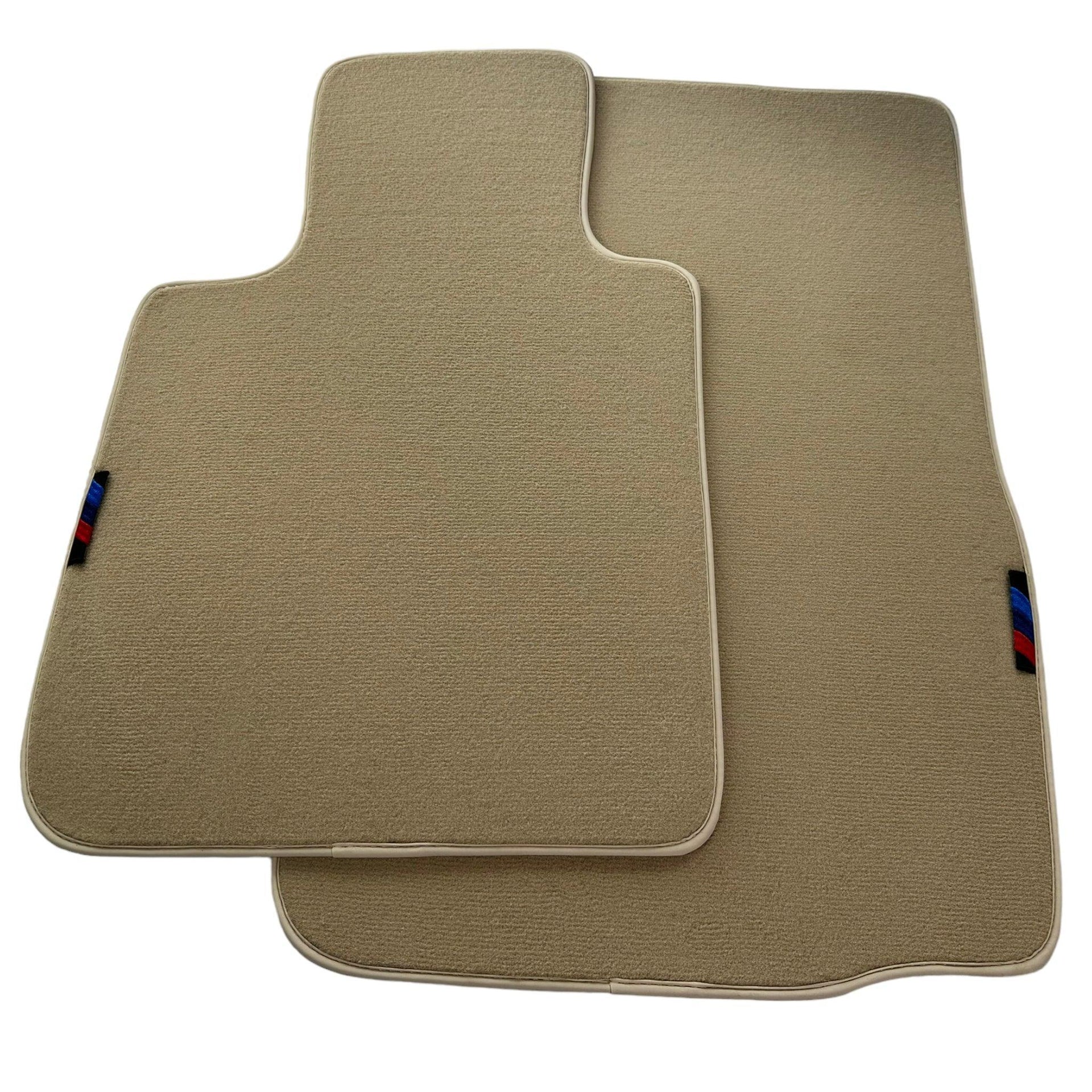 Beige Floor Mats For BMW Z4 Series E85 Convertible (2003-2008) With M Package - AutoWin