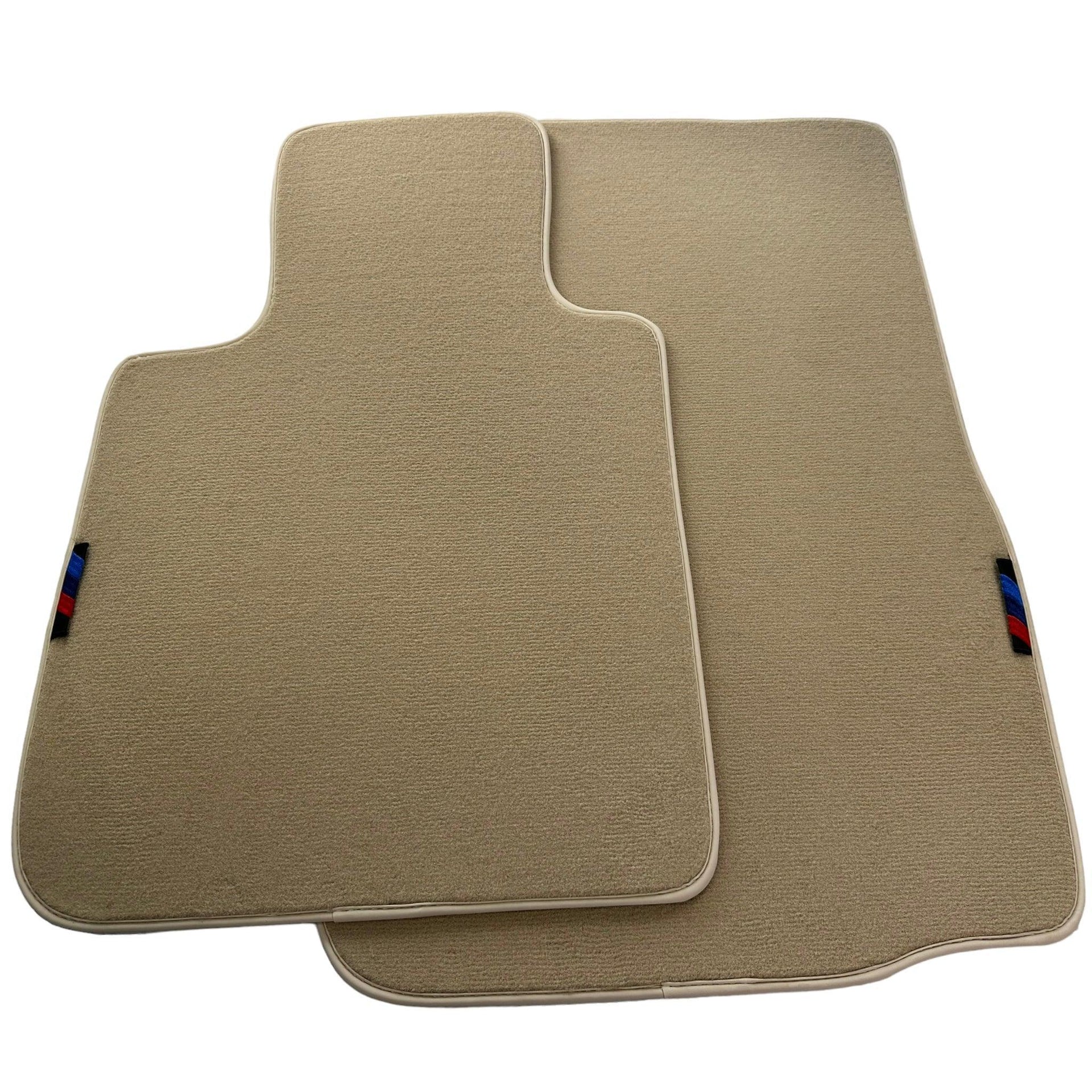 Beige Floor Mats For BMW Z4 Series E85 Convertible (2003-2008) With M Package - AutoWin