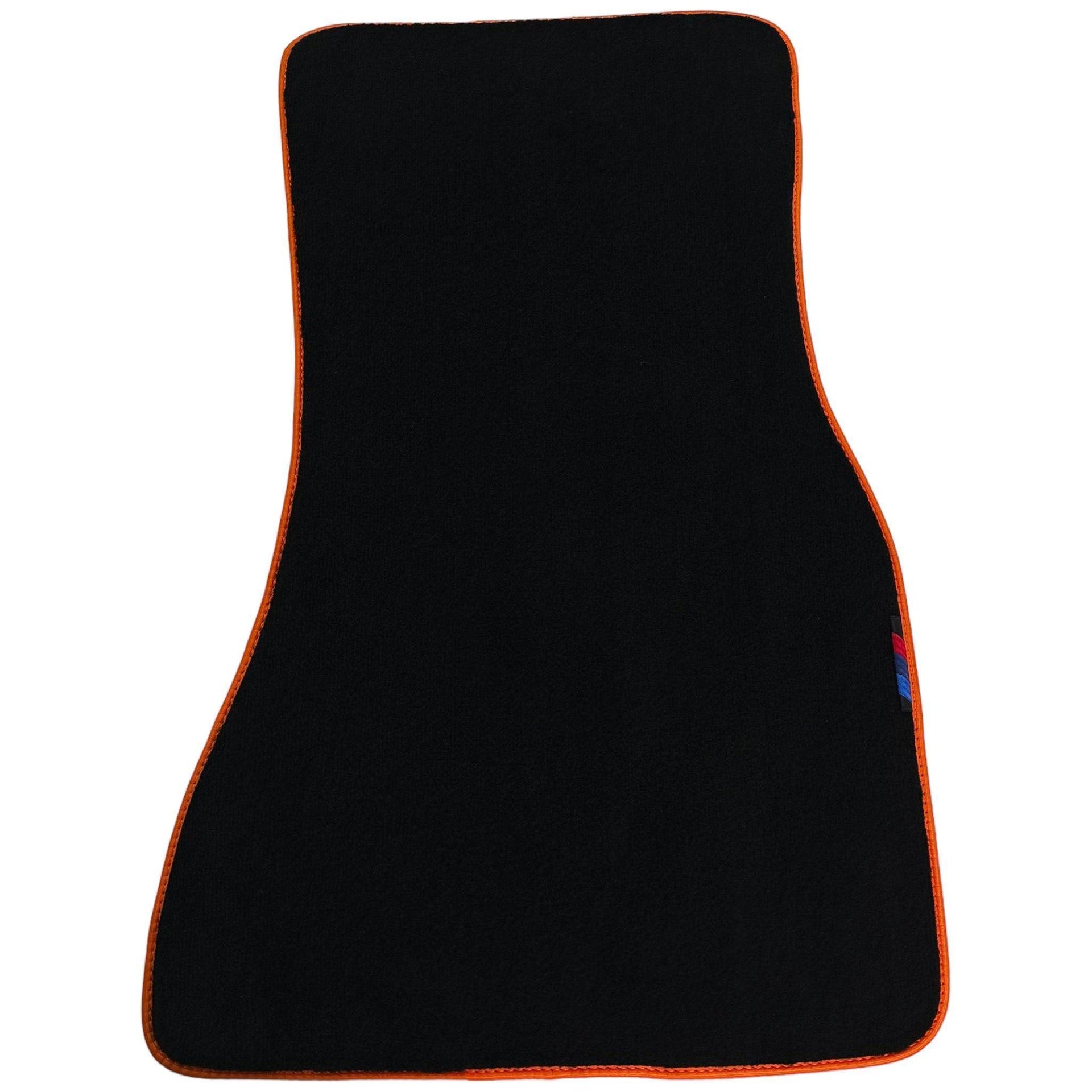 Black Floor Mats For BMW 5 Series E39 | Orange Trim - AutoWin