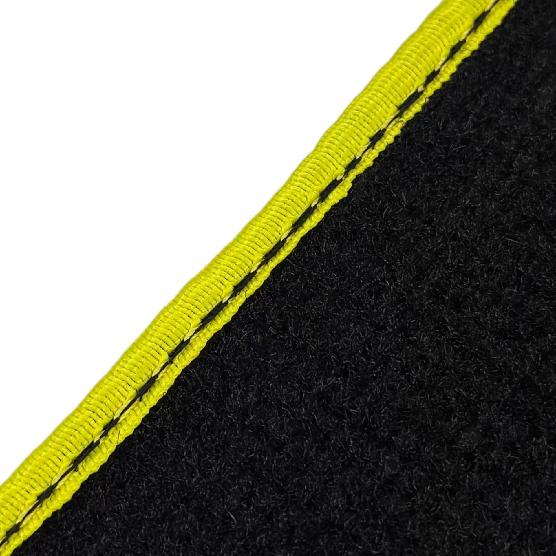 Black Floor Mats For BMW 7 Series G11 | Yellow Trim AutoWin Brand - AutoWin