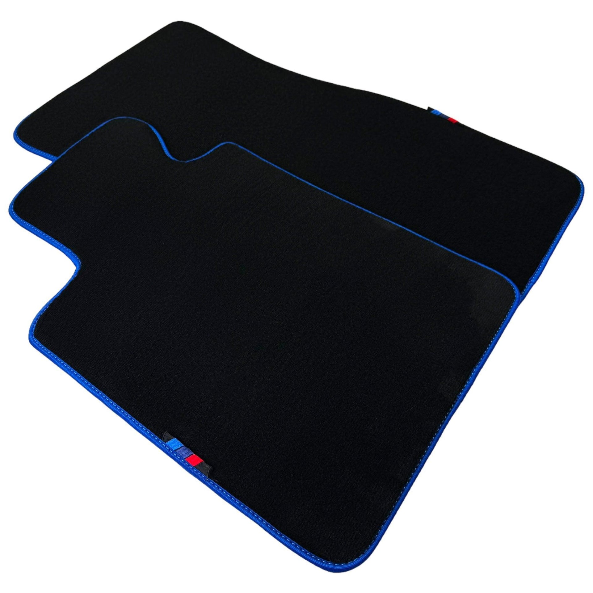 Black Floor Mats For BMW 7 Series G12 | Blue Trim AutoWin Brand - AutoWin
