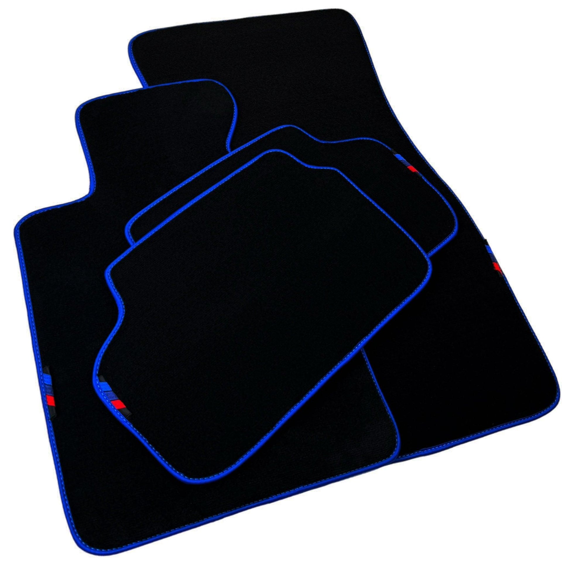 Black Floor Mats For BMW 8 Series G14 | Blue Trim AutoWin Brand - AutoWin