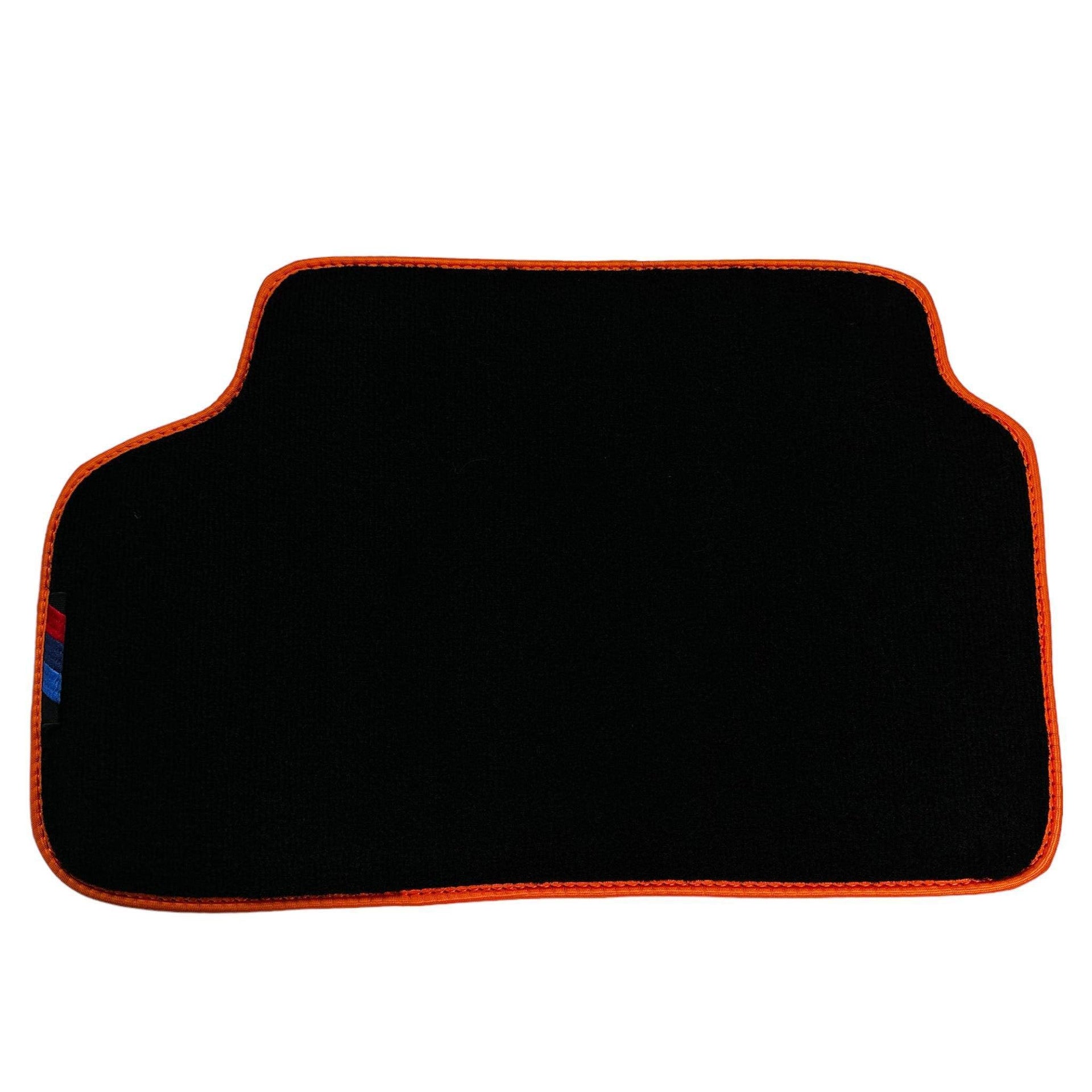 Black Floor Mats For BMW X5 Series E53 | Orange Trim - AutoWin