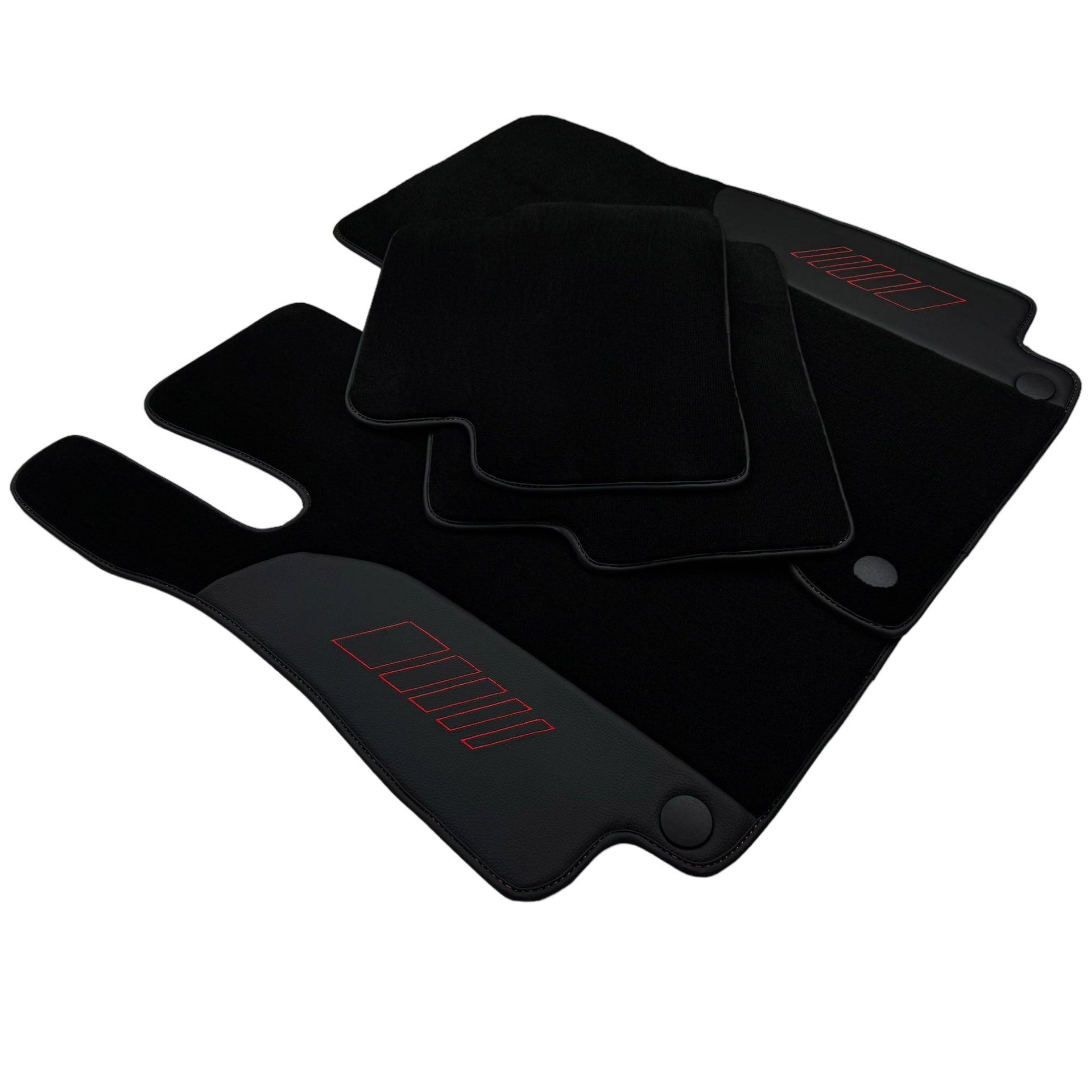 Black Floor Mats For Mercedes Benz A-Class W177 Sedan (2019-2023) | AutoWin Edition - AutoWin