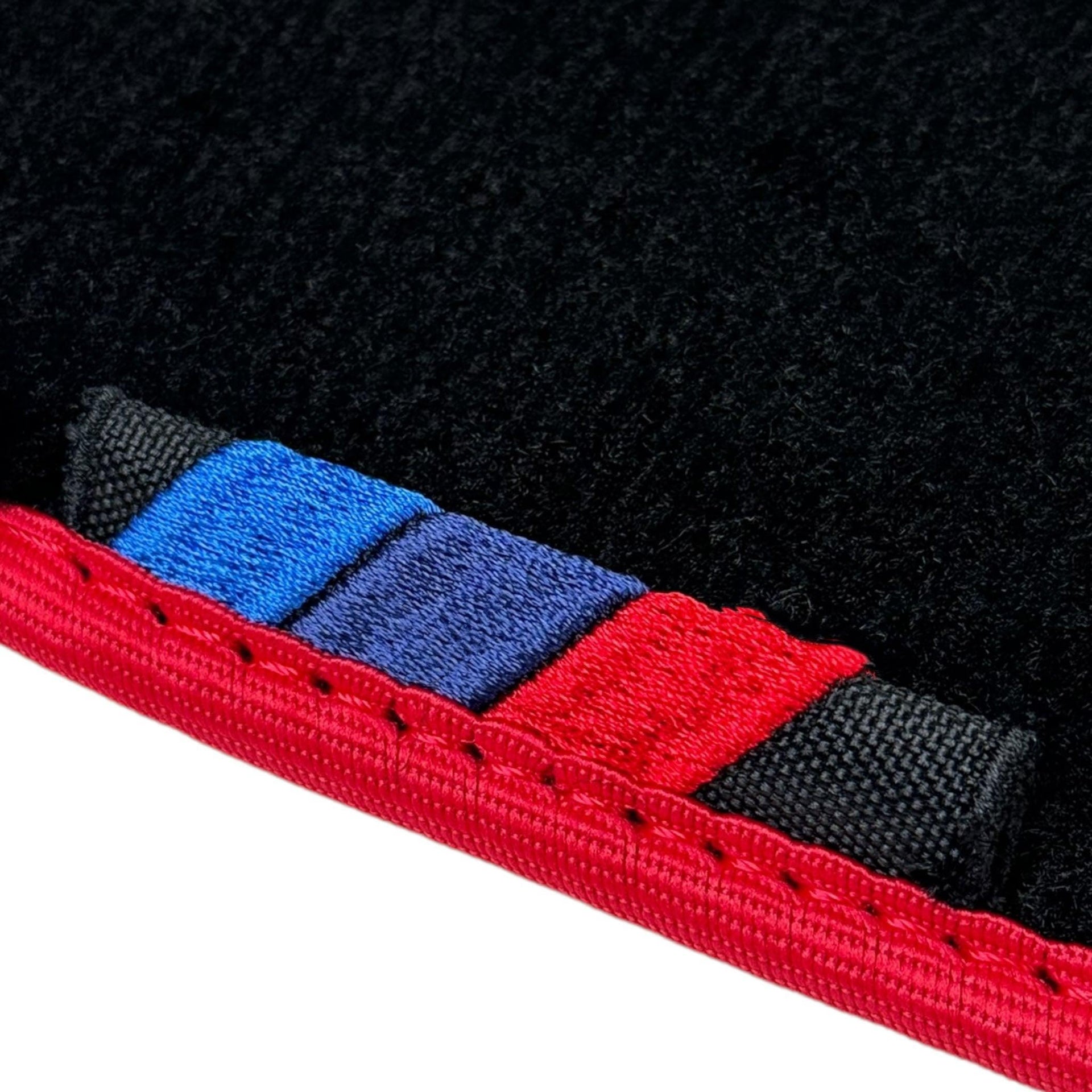Black Mats For BMW 3 Series E36 Convertible | Red Trim - AutoWin