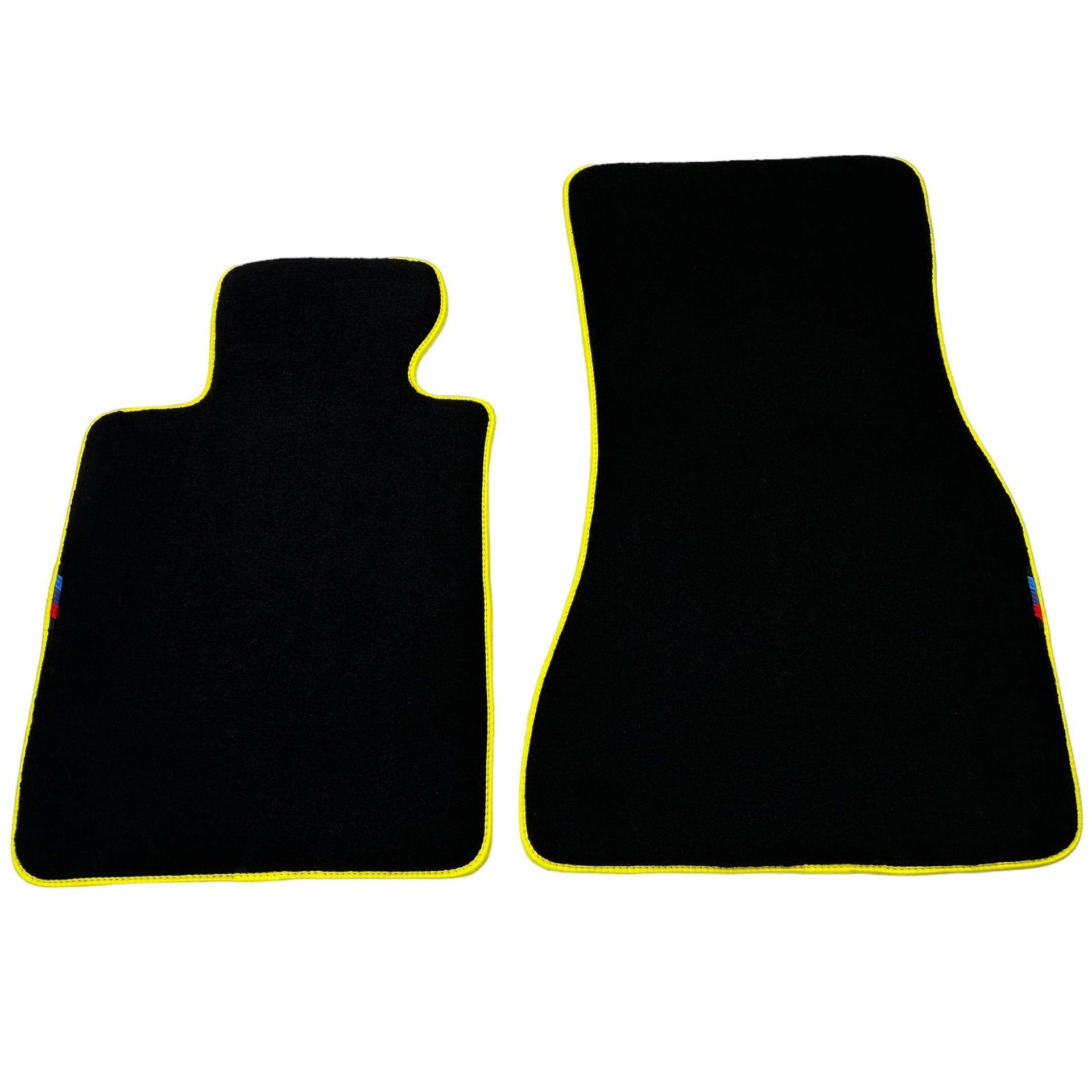Black Mats For BMW 4 Series G22 Coupe | Yellow Trim - AutoWin