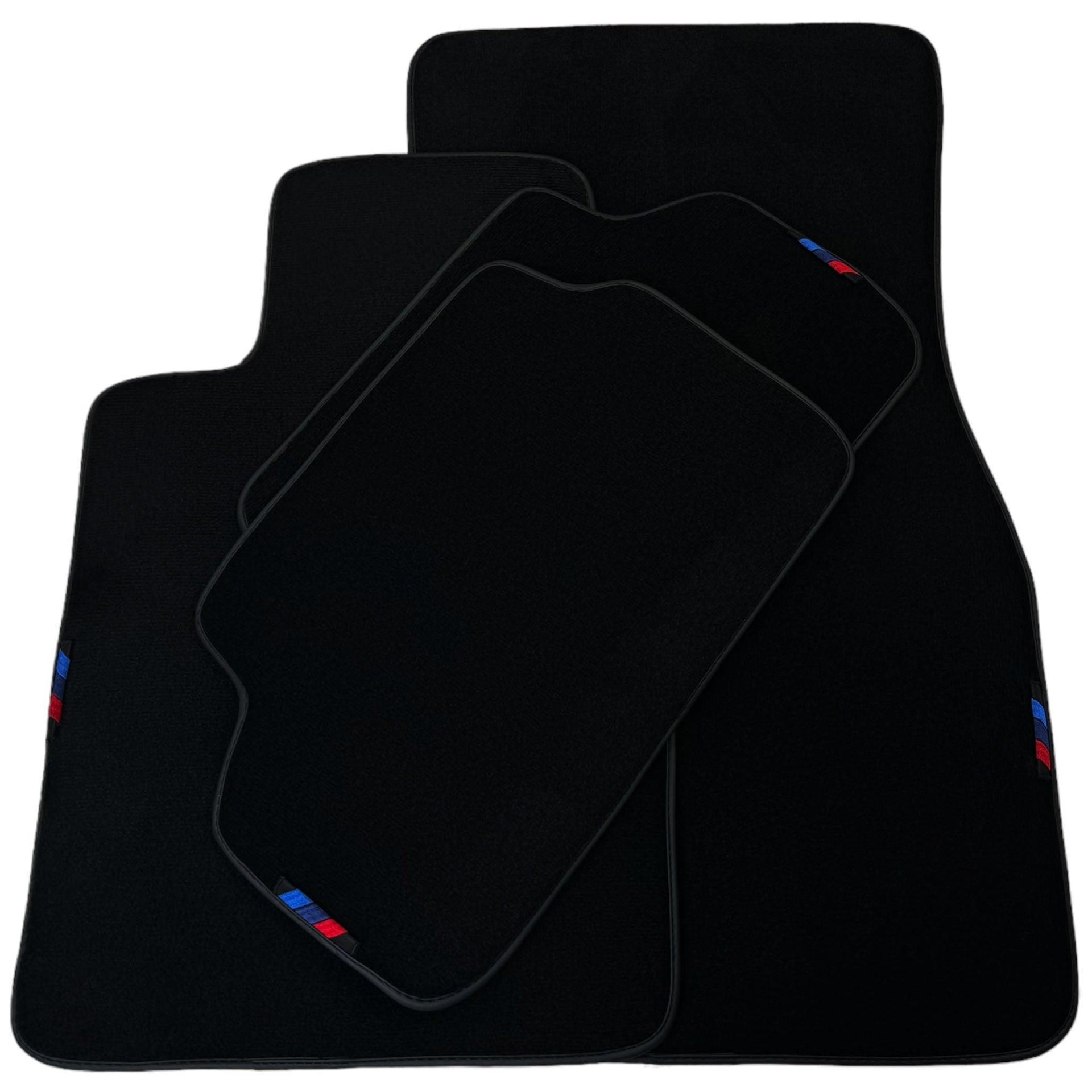 Black Mats For BMW 5 Series E34 Sedan | Black Trim - AutoWin