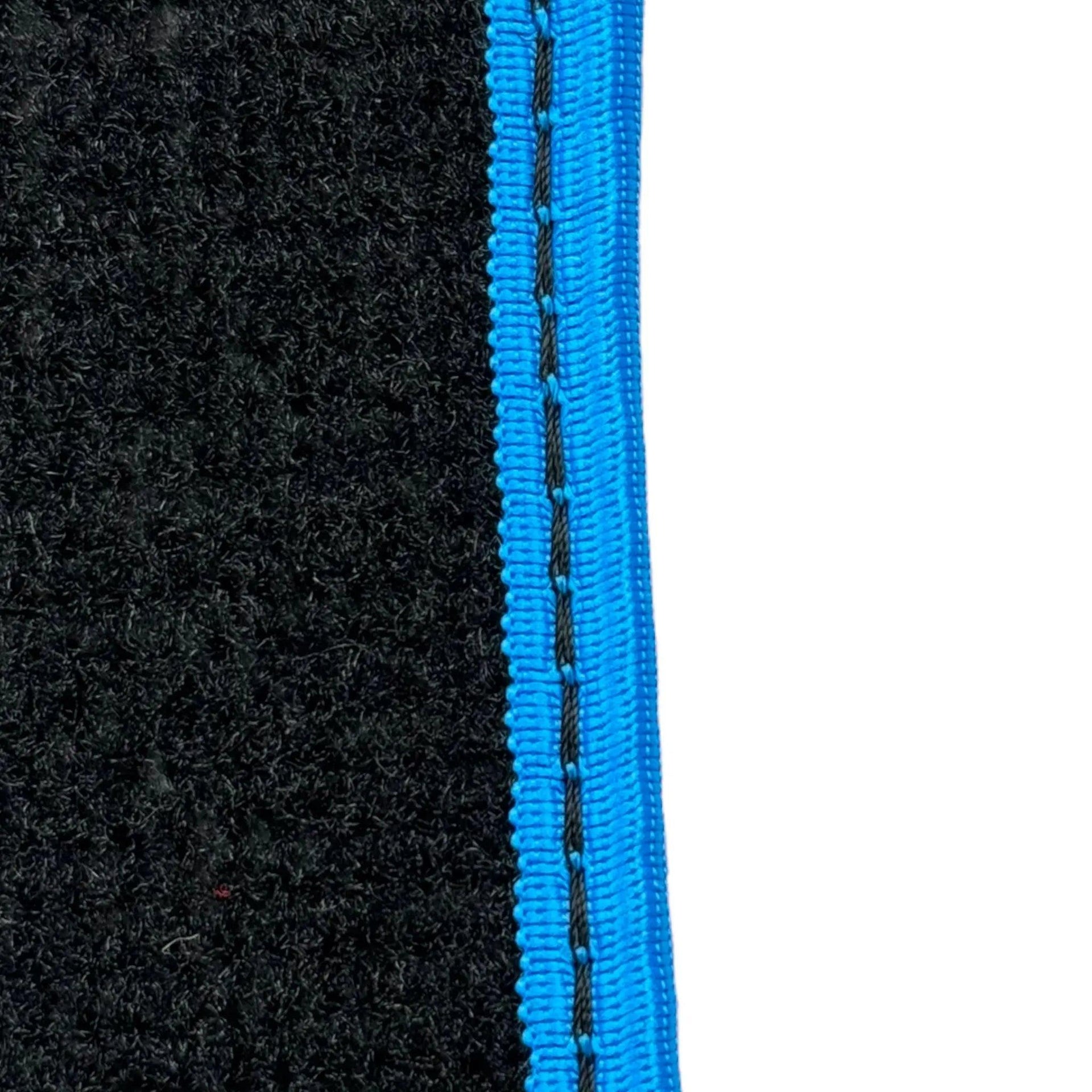 Black Mats For BMW M3 E46 | Sky Blue Trim - AutoWin