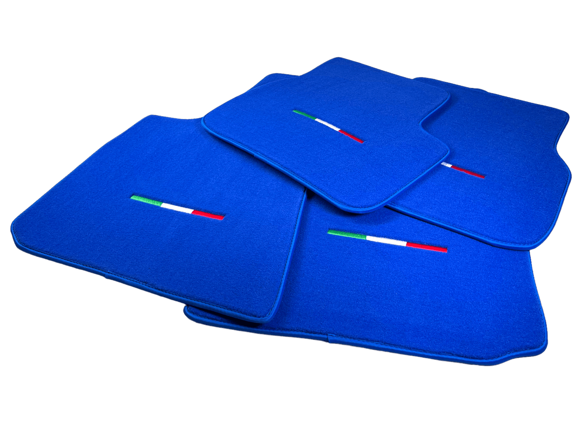 Blue Floor Mats For Maserati Ghibli 2013-2022 Italy Edition - AutoWin