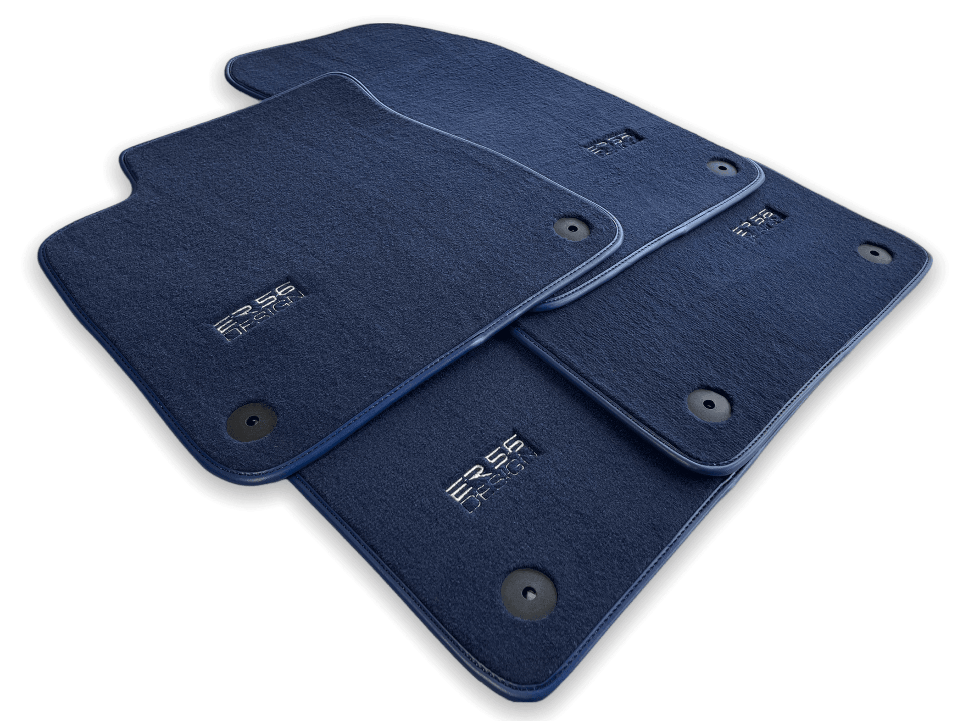 Dark Blue Floor Mats for Audi A1 5-door Hatchback 2010-2018 | ER56 Design - AutoWin