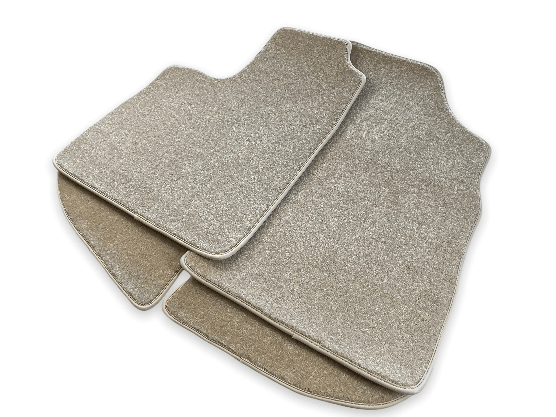 Floor Mats For Bentley Continental GT Beige Luxury Quality 2003–2011 - AutoWin