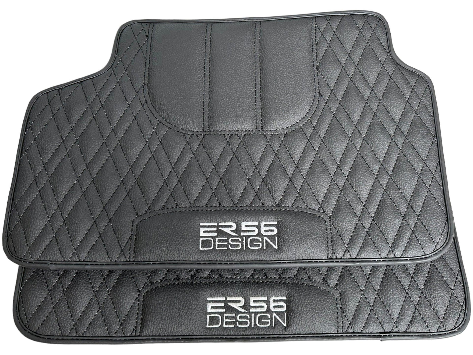Floor Mats For BMW 1 Series E88 Convertible Black Leather Er56 Design - AutoWin