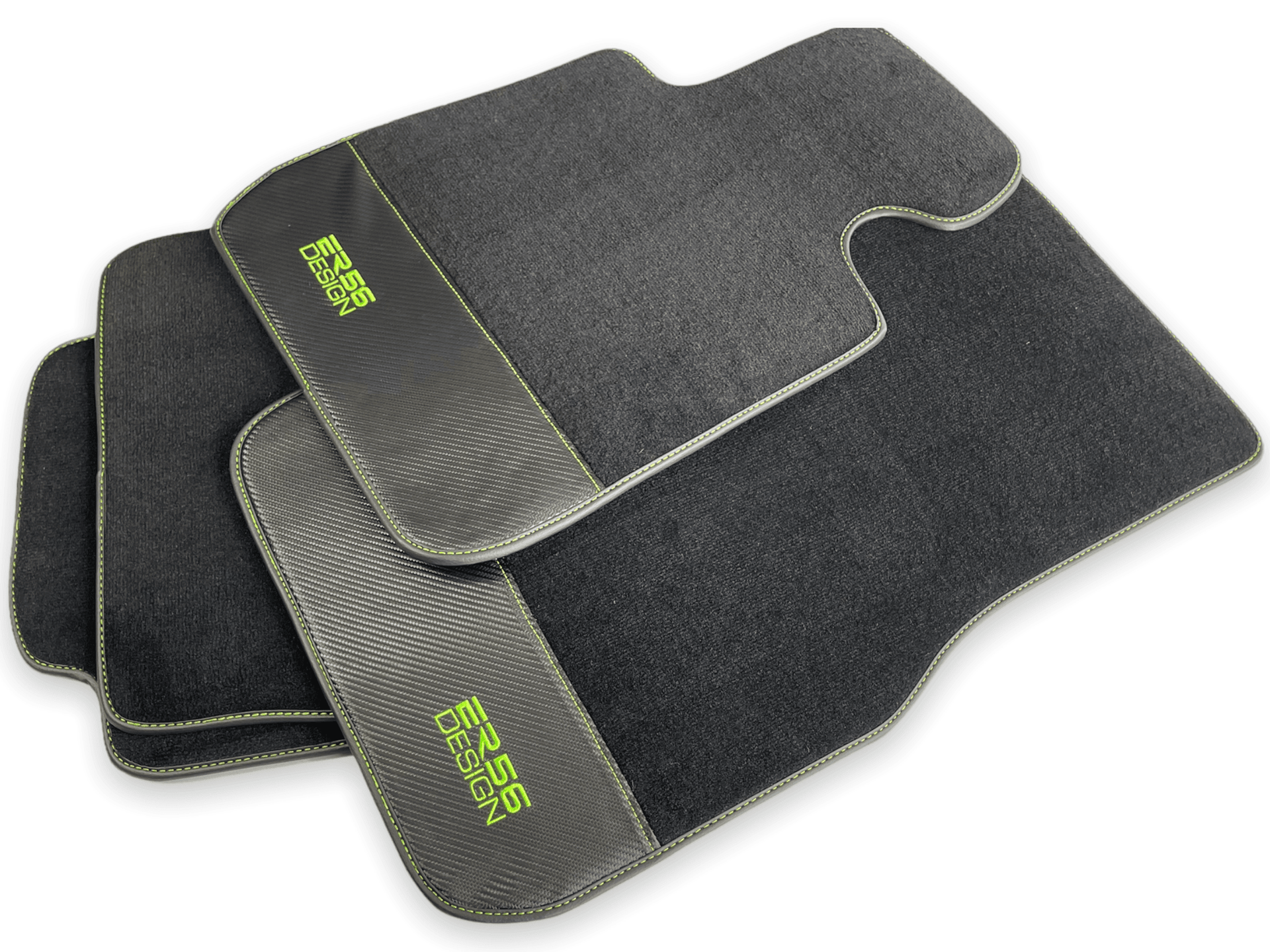 Floor Mats For BMW X6M F96 SUV Carbon Leather Er56 Design - AutoWin
