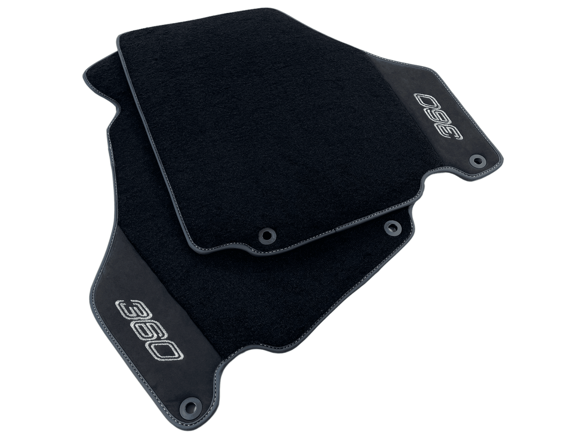 Floor Mats For Ferrari 360 Modena 1999-2005 Black With Alcantara - AutoWin