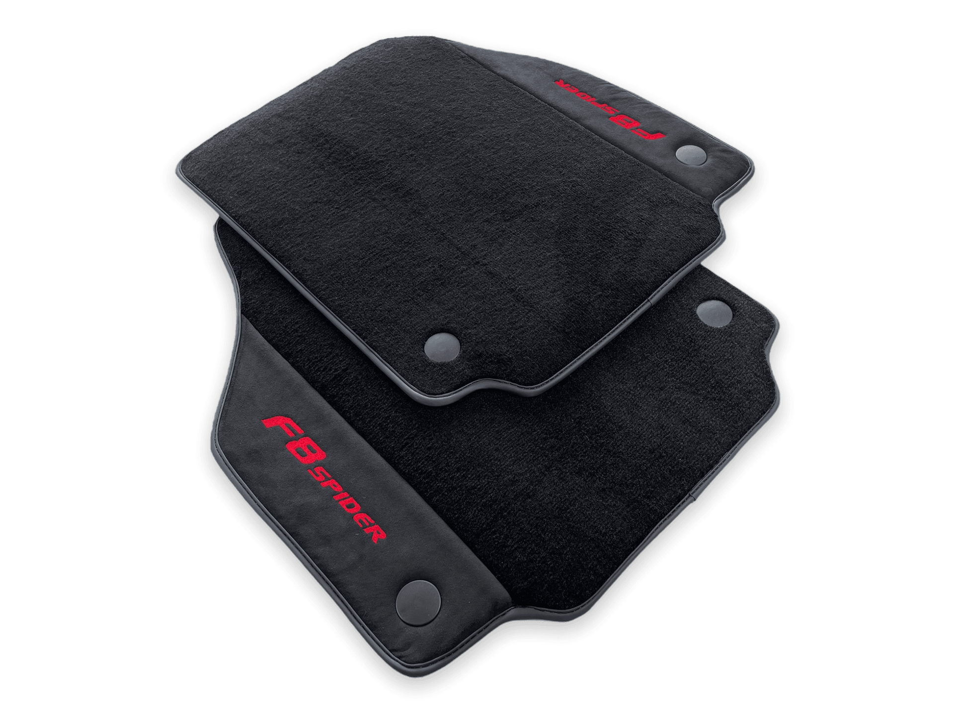 Floor Mats For Ferrari F8 Spider 2019-2022 Red Italian Edition - AutoWin