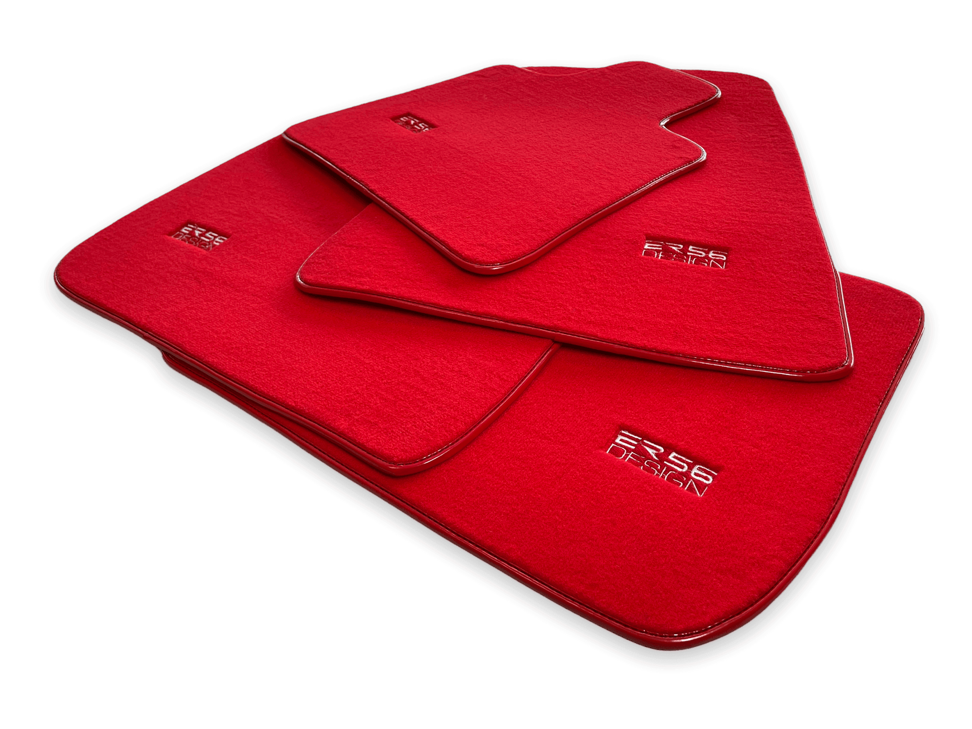 Floor Mats For Rolls Royce Ghost Series II (2021-2024) Red ER56 Design - AutoWin