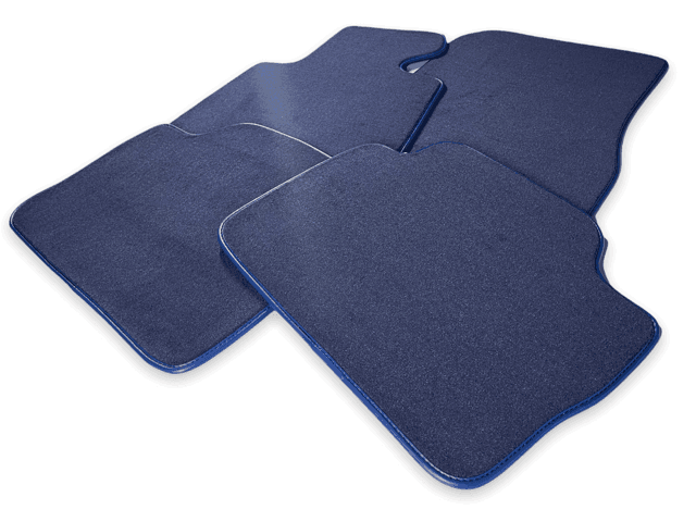 Floor Mats For Rolls Royce Phantom Drophead Coupe 2007–2016 Dark Blue - AutoWin