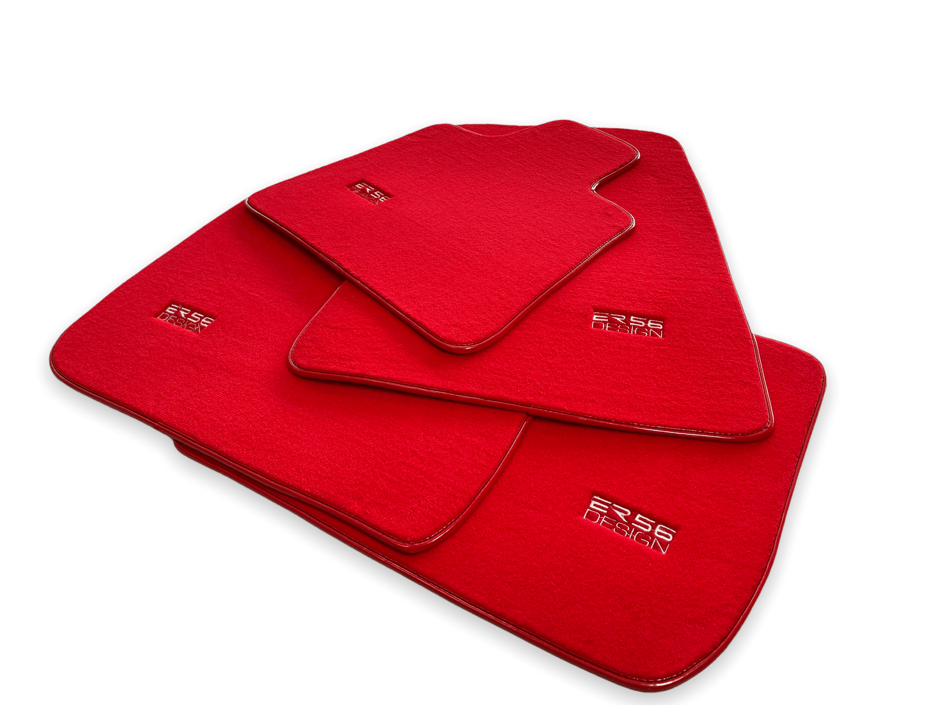 Floor Mats For Rolls Royce Wraith 2013–2023 Red Er56 Design - AutoWin